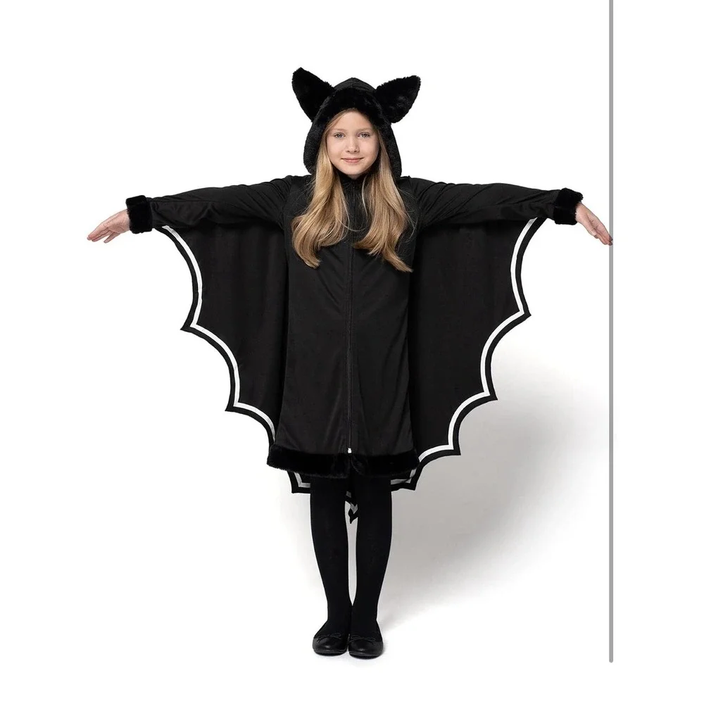 Bat costume Halloween Bat Wings Medium 8-10 Year old nwt Spooktacular Creations